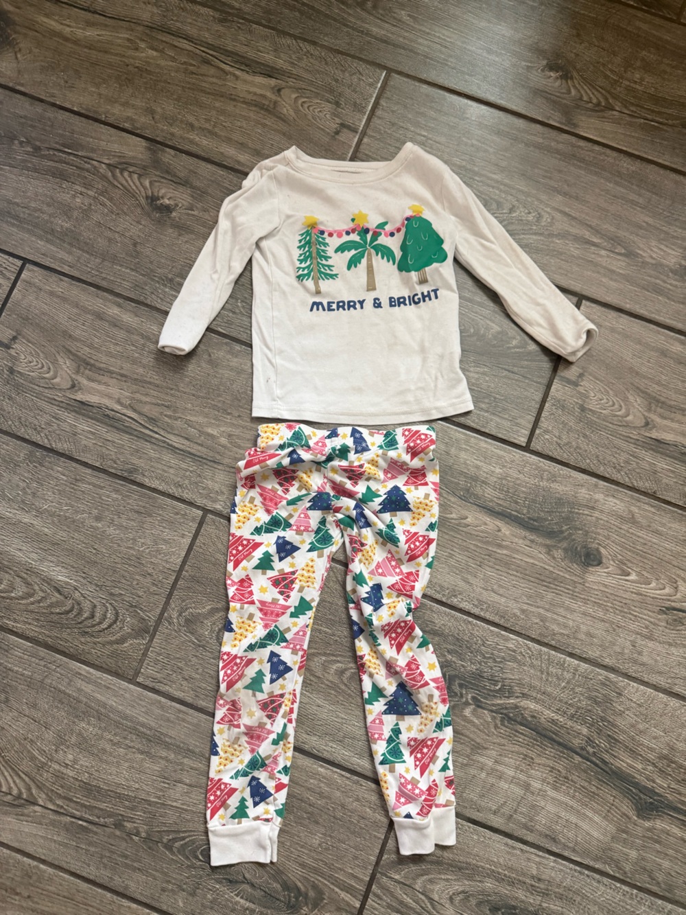 Old Navy Cream Tee with Navy Logo